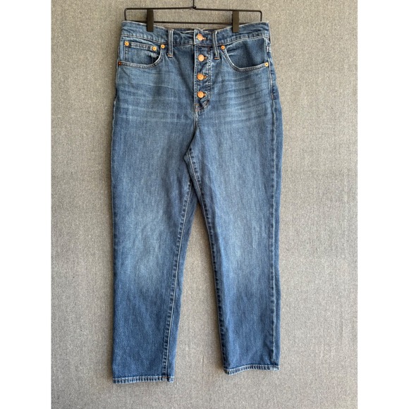 Madewell Denim - Madewell The Perfect Vintage Crop Jean Womens 28  Excellent Button Fly High Rise
